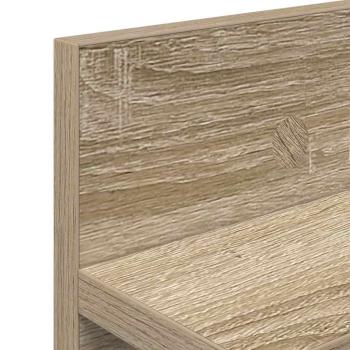 Wandmontierter Kleiderständer Sonoma Eiche 80 x 10.5 x 18 cm