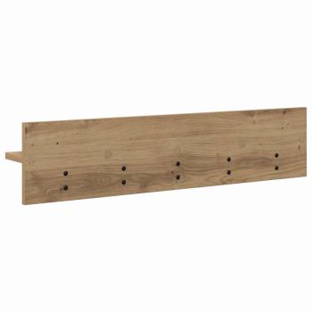 Wandmontierter Kleiderständer mit Regal Wandmontiert Eiche handwerklich
