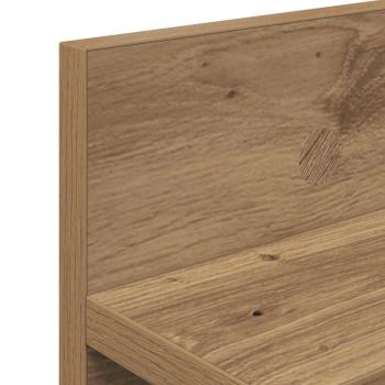 Wandmontierter Kleiderständer mit Regal Wandmontiert Eiche handwerklich