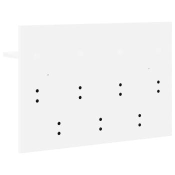 Wandmontierter Kleiderständer mit Regal Wandmontiert mit Speicher Weiß 60 x 40 x 12 cm