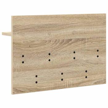 Wandmontierter Kleiderständer Sonoma Eiche 60 x 40 x 12 cm