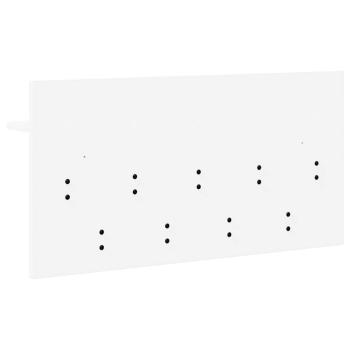 Wandmontierter Kleiderständer mit Regal Wandmontiert mit Speicher Weiß 80 x 40 x 12 cm