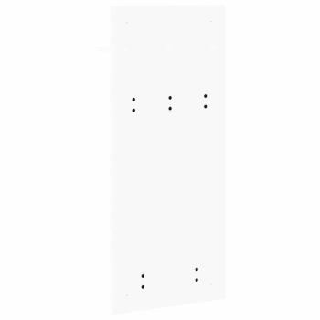 Wandmontierter Kleiderständer mit Regal Wandmontiert Weiß 90 x 40 x 10 cm