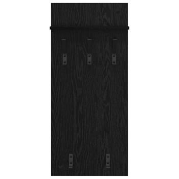 Wandmontierter Kleiderständer Schwarze Eiche 90 x 40 x 10 cm