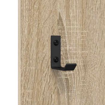 Wandmontierter Kleiderständer Sonoma Eiche 30 x 1.5 x 80 cm