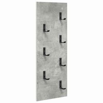 Wandmontierter Kleiderständer Betongrau 30 x 1.5 x 80 cm