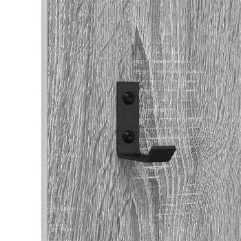 Wandmontierter Kleiderständer Grau Sonoma 30 x 1.5 x 80 cm