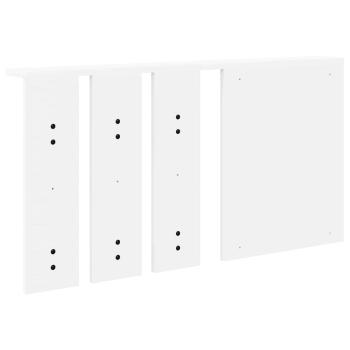 Wandmontierter Kleiderständer mit Regal Wandmontiert mit Spiegel Weiß 85 x 10 x 45 cm