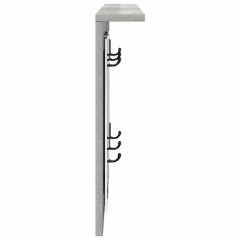 Wandmontierter Kleiderständer Betongrau 85 x 10 x 45 cm