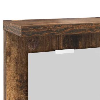 Wandmontierter Kleiderständer Räuchereiche 85 x 10 x 45 cm