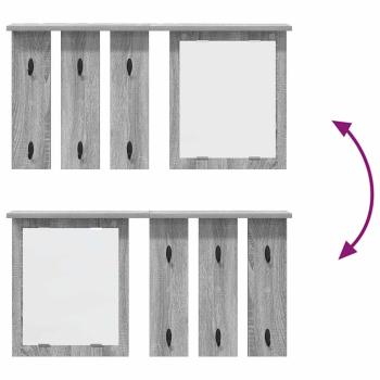 Wandmontierter Kleiderständer Grau Sonoma 85 x 10 x 45 cm