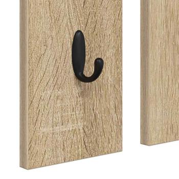 Wandmontierter Kleiderständer Sonoma Eiche 84 x 10 x 80 cm