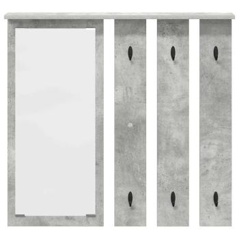 Wandmontierter Kleiderständer Betongrau 84 x 10 x 80 cm