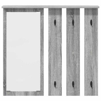 Wandmontierter Kleiderständer Grau Sonoma 84 x 10 x 80 cm