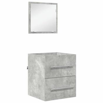 Badezimmer Schrank Betongrau 41 x 38,5 x 48 cm Holzwerkstoff