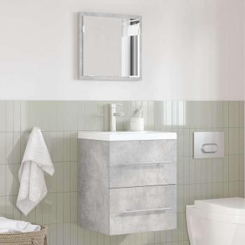 Badezimmer Schrank Betongrau 41 x 38,5 x 48 cm Holzwerkstoff