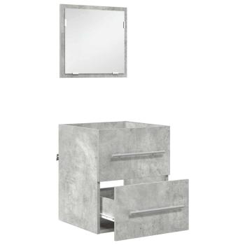 Badezimmer Schrank Betongrau 41 x 38,5 x 48 cm Holzwerkstoff