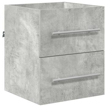 Badezimmer Schrank Betongrau 41 x 38,5 x 48 cm Holzwerkstoff