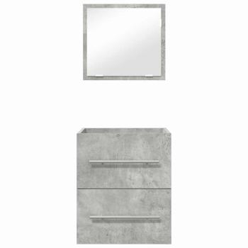 Badezimmer Schrank Betongrau 41 x 38,5 x 48 cm Holzwerkstoff