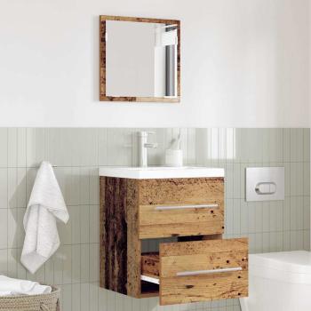 ARDEBO.de - Badezimmer Schrank Altes Holz 41 x 38,5 x 48 cm Holzwerkstoff