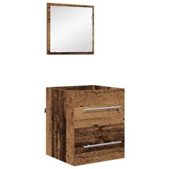 Badezimmer Schrank Altes Holz 41 x 38,5 x 48 cm Holzwerkstoff