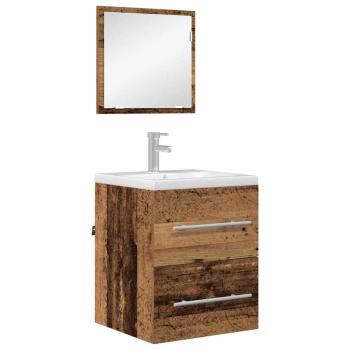 Badezimmer Schrank Altes Holz 41 x 38,5 x 48 cm Holzwerkstoff