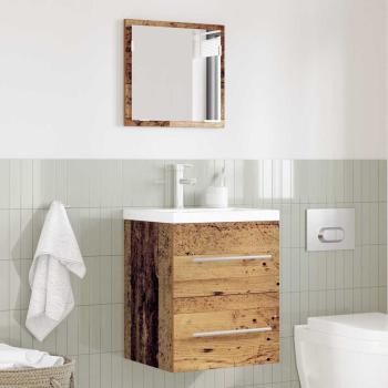 Badezimmer Schrank Altes Holz 41 x 38,5 x 48 cm Holzwerkstoff