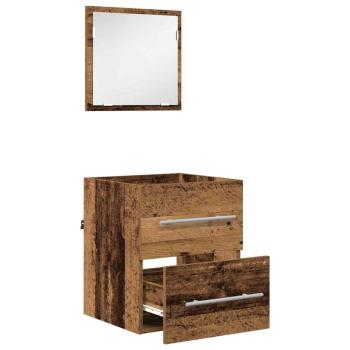 Badezimmer Schrank Altes Holz 41 x 38,5 x 48 cm Holzwerkstoff