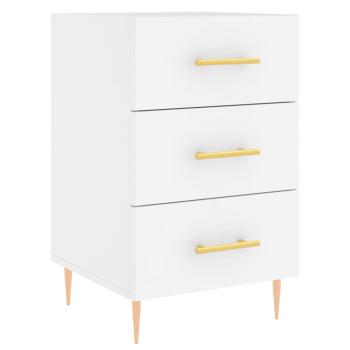 Nachttisch Weiß 40x40x66 cm Holzwerkstoff