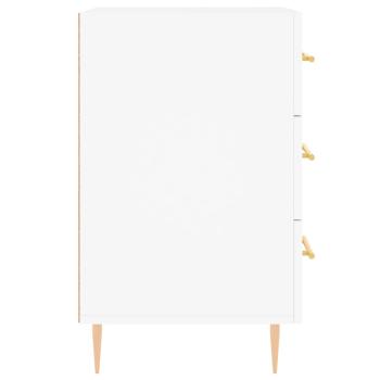 Nachttisch Weiß 40x40x66 cm Holzwerkstoff