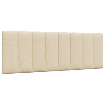 Bett mit Matratze "Hanko" Creme 120x200 cm Stoff