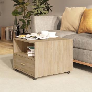 ARDEBO.de - Couchtisch Sonoma-Eiche 55x55x40 cm Holzwerkstoff