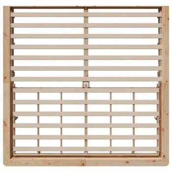 Bettgestell mit Speicher Braun 180 x 200 cm Holz