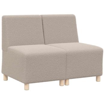 Sofa Chiar 2 pcs Hellgrau 55 x 74 x 82 cm Cordstoff