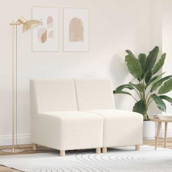 ARDEBO.de - Sofa Chiar 2 pcs Creme 55 x 74 x 82 cm Cordstoff