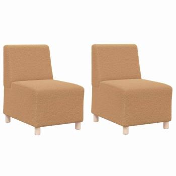 Sofa Chiar 2 pcs Beige 55 x 74 x 82 cm Cordstoff