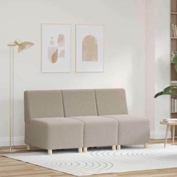 ARDEBO.de - Sofa Chiar 3 pcs Hellgrau 55 x 74 x 82 cm Cordstoff