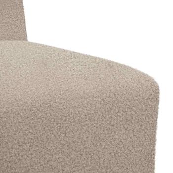 Sofa Chiar 3 pcs Hellgrau 55 x 74 x 82 cm Cordstoff