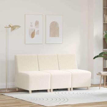 ARDEBO.de - Sofa Chiar 3 pcs Creme 55 x 74 x 82 cm Cordstoff