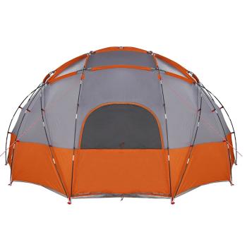 Zelt mit Dach Grau und Orange Groß Polyester und Fiberglas