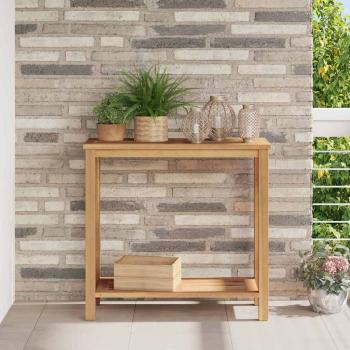 ARDEBO.de - Konsolentisch Braun 85 x 35 x 75 cm Massives Teakholz