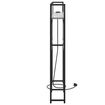 Stauraum-Kopfteil mit Kopfteil mit Speicher Grau Sonoma 135 cm Holzwerkstoff