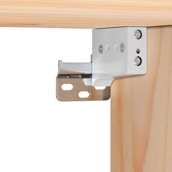 Nachttische 2 pcs Braun 38 x 36 x 29,5 cm Massivkiefer