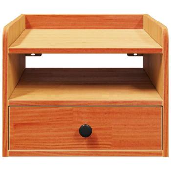 Nachttische 2 pcs Wachsbraun 38 x 36 x 29,5 cm Massivkiefer