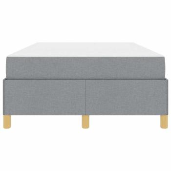 Boxspringbett Sonstiges Hellgrau und Weiß 120 x 190 cm Stoff