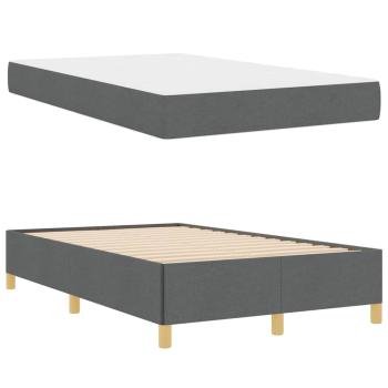 Boxspringbett Sonstiges Dunkelgrau 120 x 190 cm Stoff