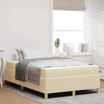 ARDEBO.de - Boxspringbett Sonstiges Weiß und Creme 120 x 190 cm Polyester