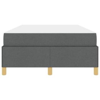 Boxspringbett Dunkelgrau und Weiß und Dunkelgrau 120 x 200 cm