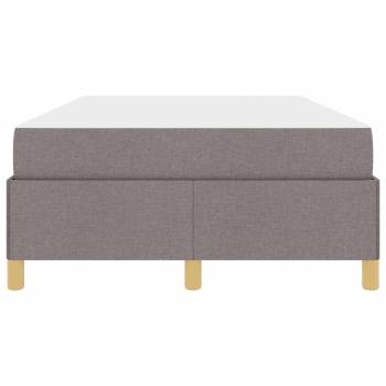 Boxspringbett Sonstiges Taupe und Weiß 120 x 200 cm Stoff