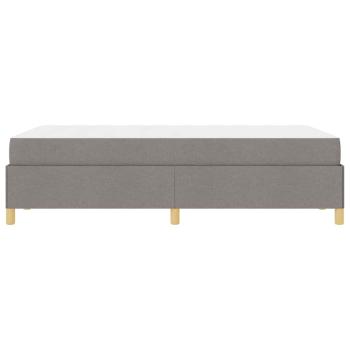 Boxspringbett Sonstiges Taupe und Weiß 120 x 200 cm Stoff